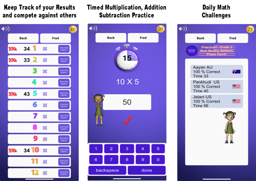 times tables & spelling app